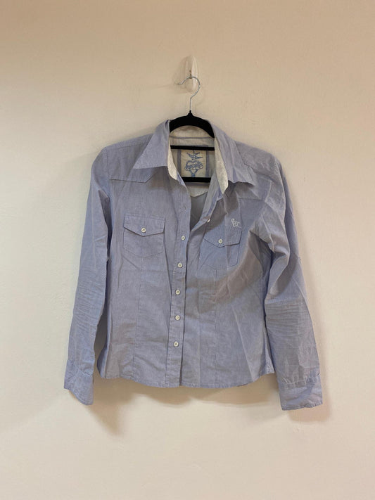 Blue striped fitted shirt, Pepe Jeans, Size 8, 10