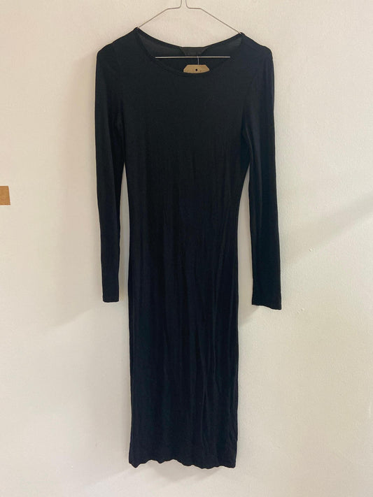 Black Basic Bodycon Midi Dress, Topshop, Size 8 - Damaged Item Sale