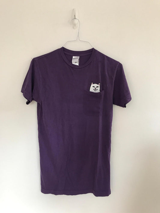 Purple Cat T-Shirt, Ripndip, Size 6, 8, S