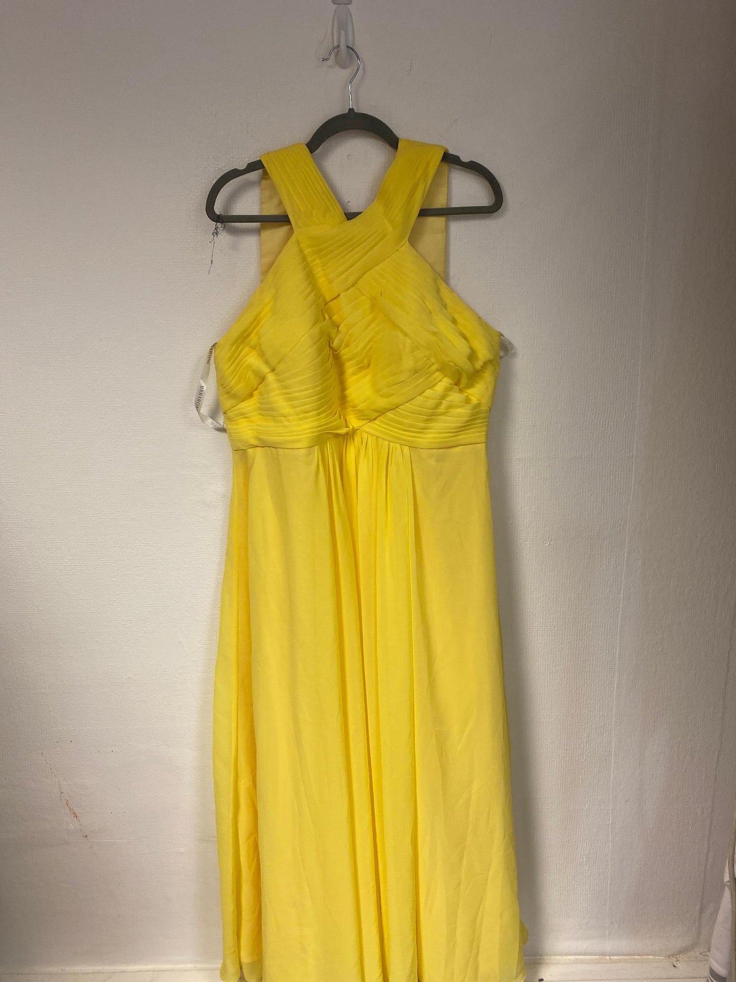 Bright yellow occasion dress, Babaroni, Size 18/20 - Damaged Item Sale