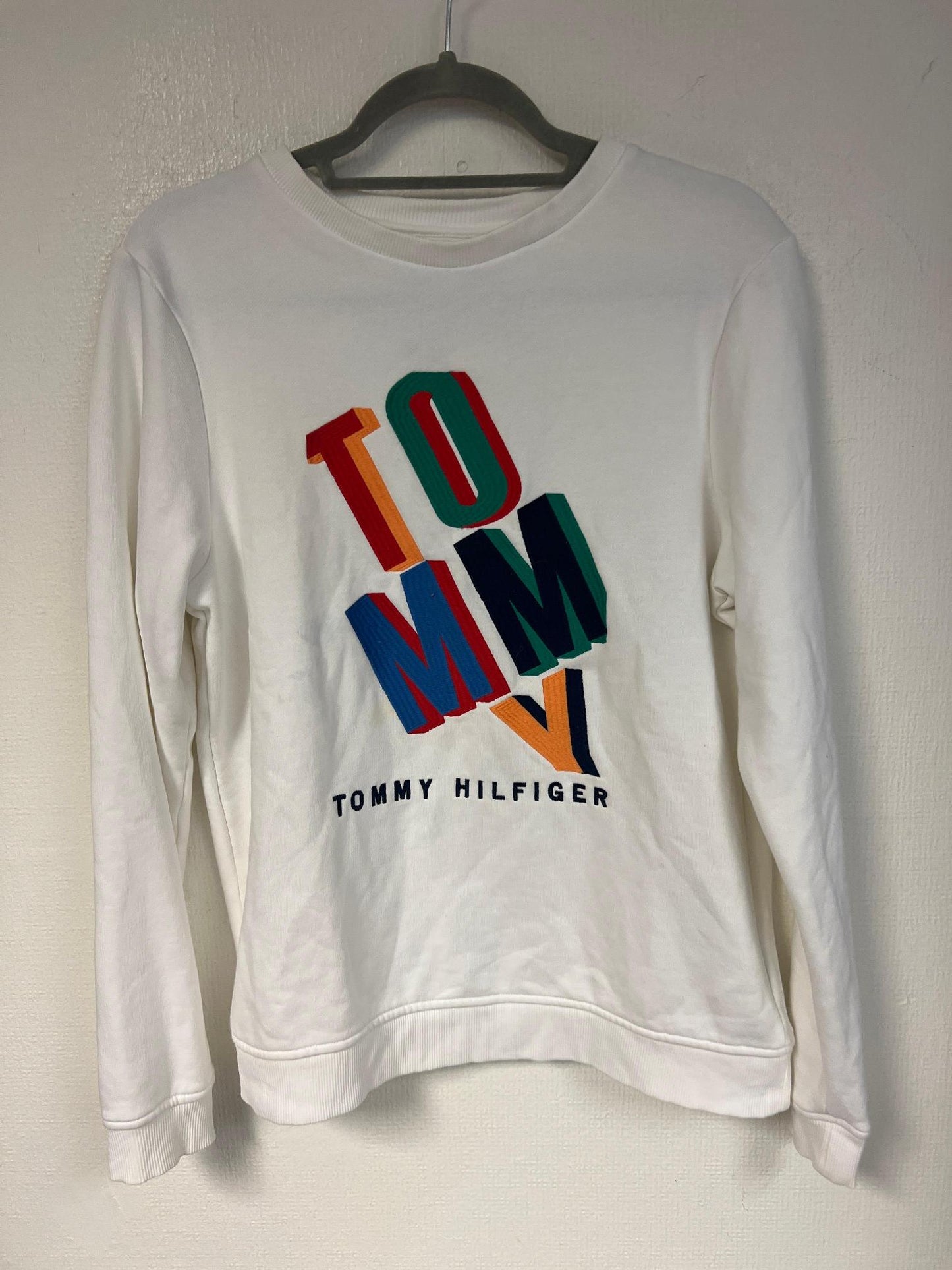 White graphic sweatshirt, size 10 - Damaged Item Sale