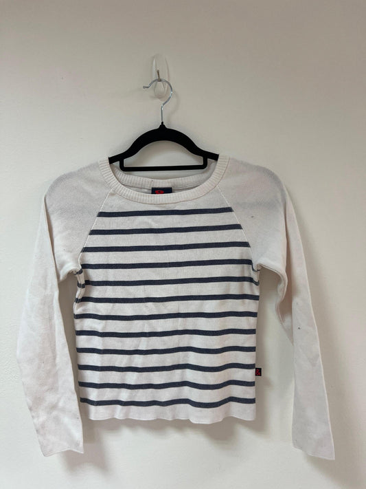 Black and white striped top, Size 6/8