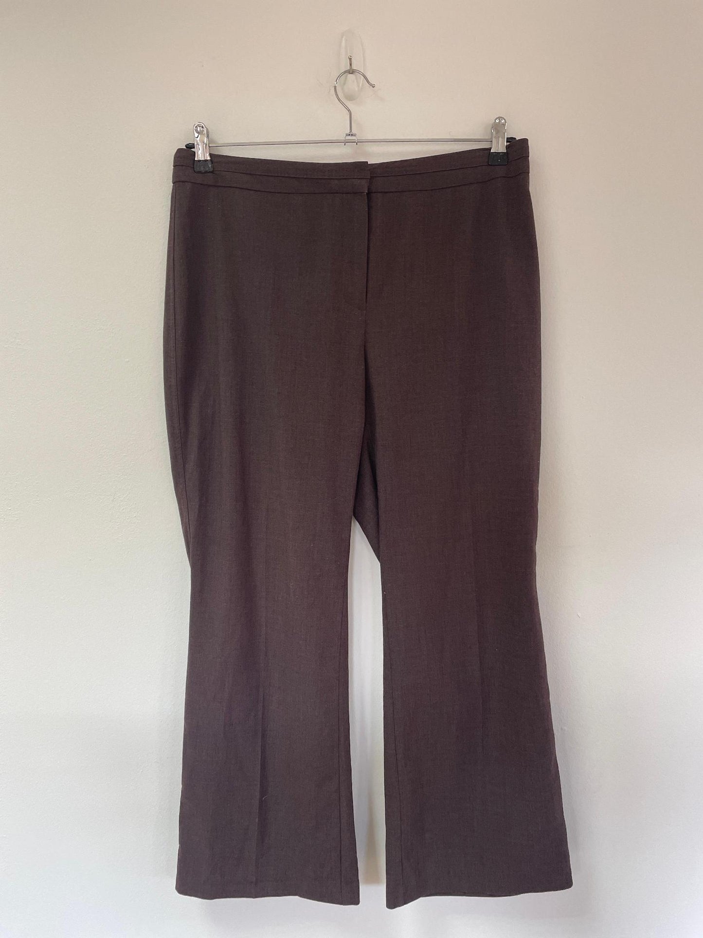 Brown tailored trousers, M&S, Size 16 Petite - Damaged Item Sale
