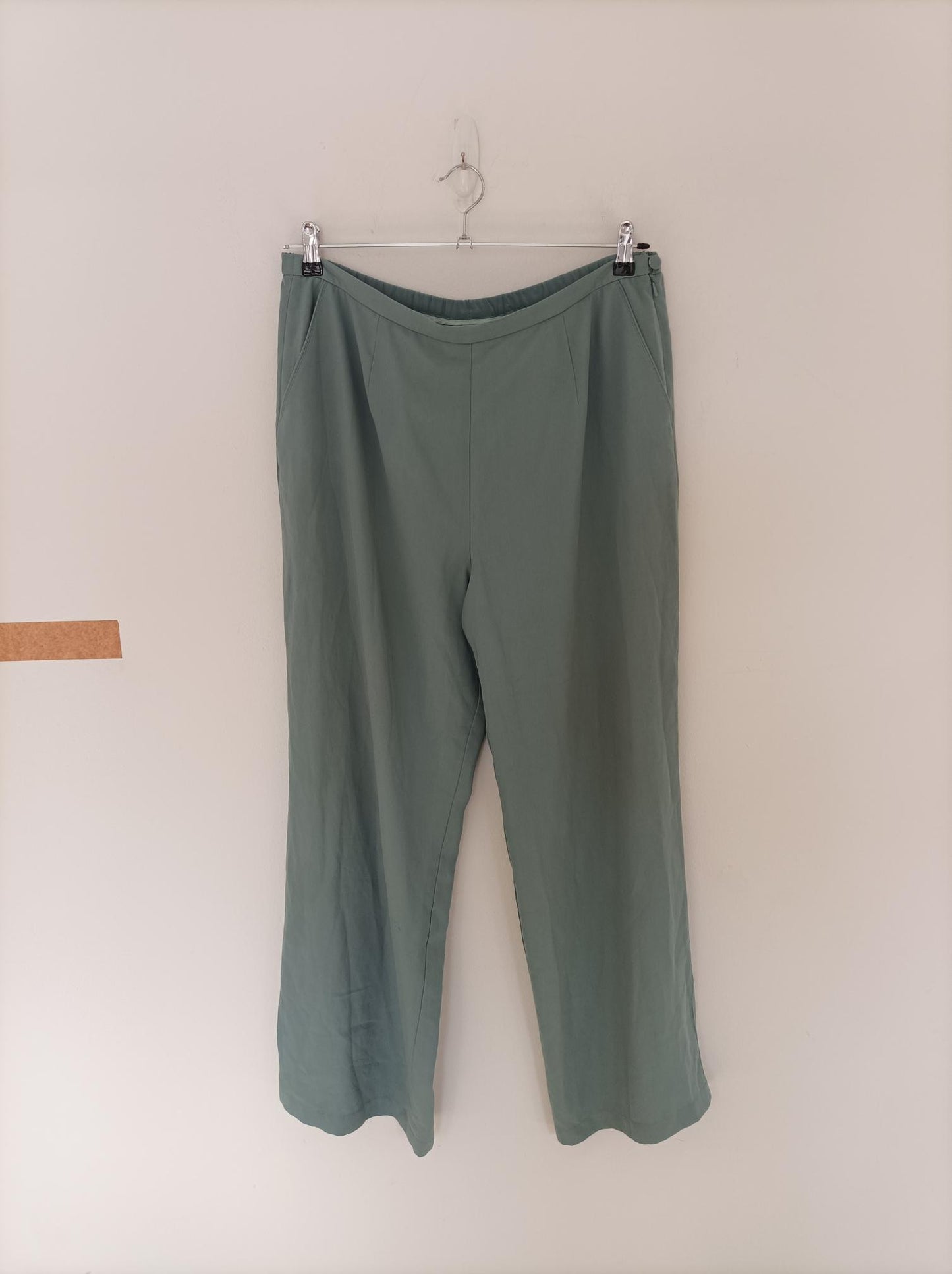 Green Wide Leg Trousers, Jacques Vert, Size 18 - Damaged Item Sale
