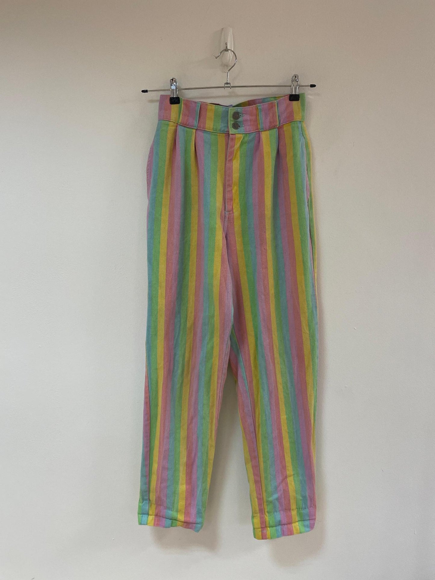 Multi Pastel Striped Jeans Tall, Lucy & Yak, size 10 - Damaged Item Sale