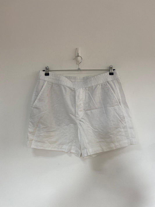 White linen shorts, Zara, Size XL - Damaged Item Sale