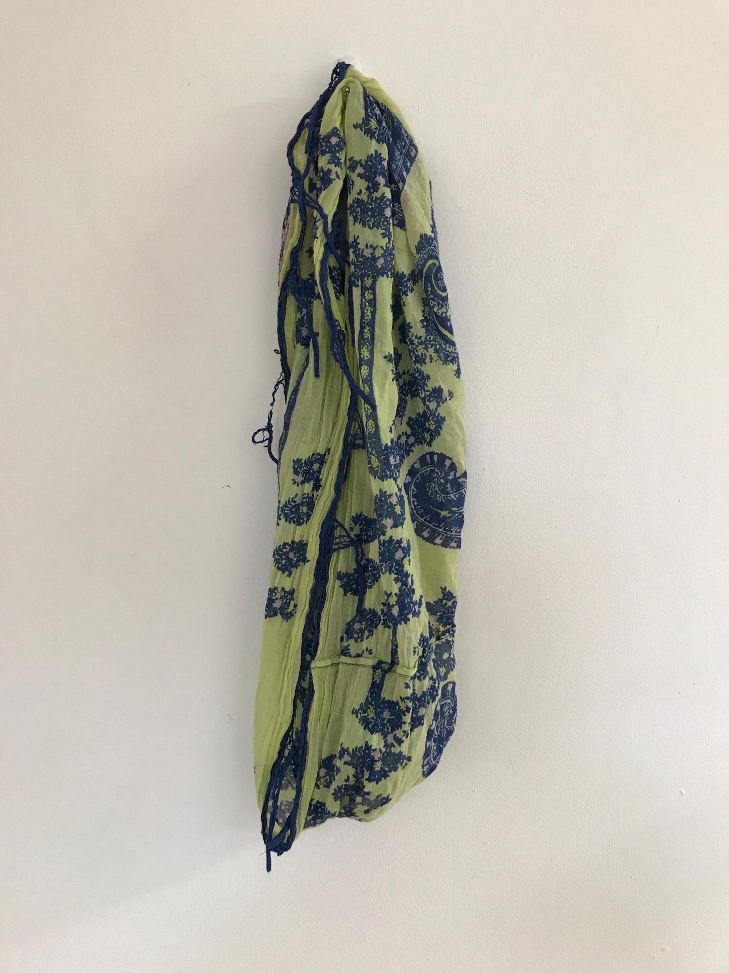 Green and Blue Paisley and Floral Scarf, Urban Outfitters - Damaged Item Sale