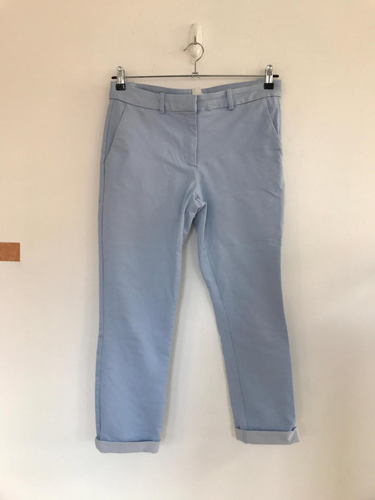 Baby Blue Smart Trousers- Mid Rise- Petite, H&M, Size 12, 14