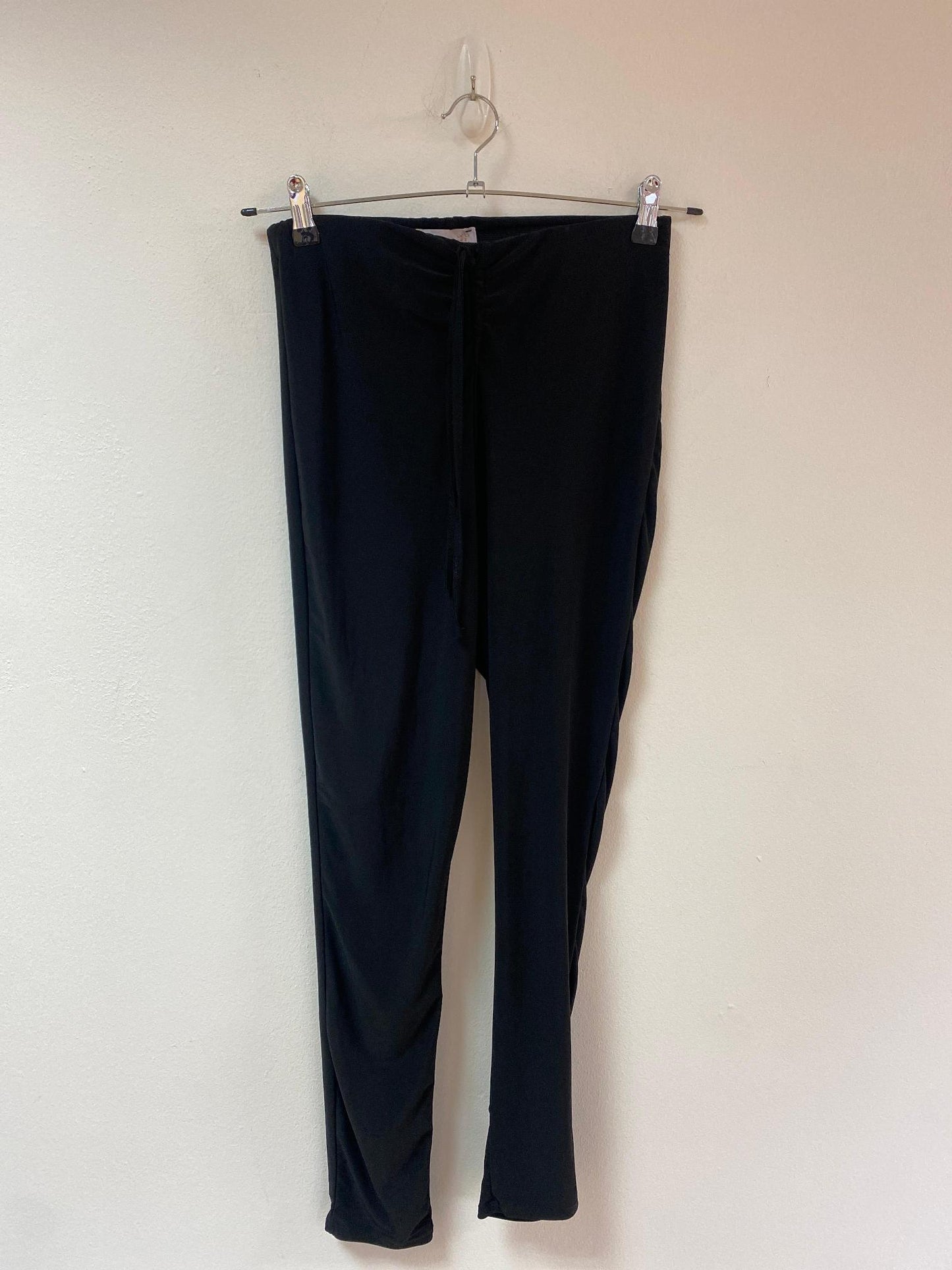 Black ruched waist leggings, Club London, Size 12 (Polyester, Elastane)