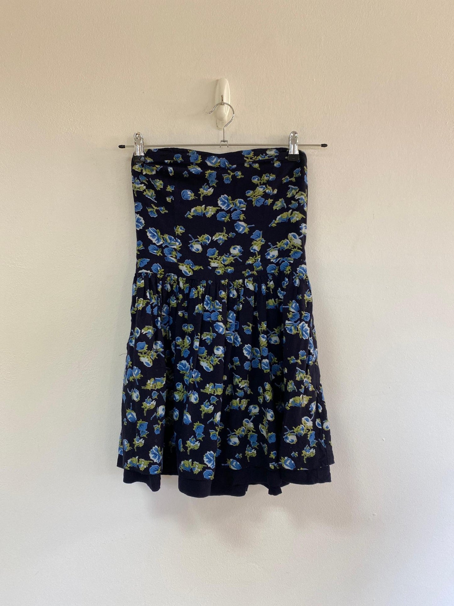 Floral Bandeau Mini Dress, Superdry, Size 6 (Cotton, Viscose)